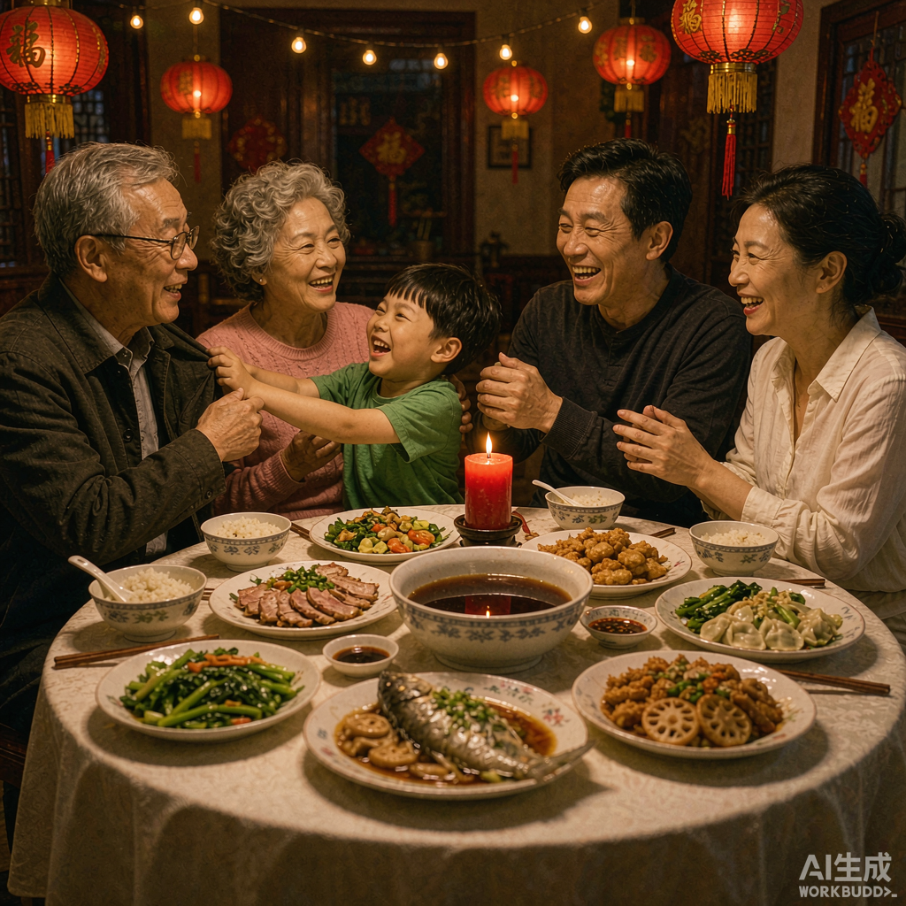 家庭春节团圆